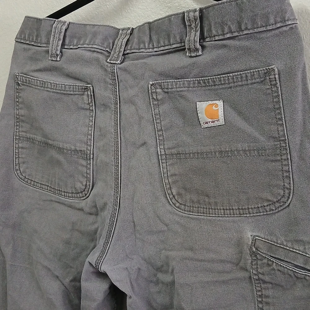 Carhartt Relaxed Fit Grey Shorts Size 34" - Picture 6 of 7